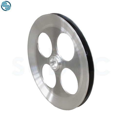 Wheel Ø300mm; ALU; B=26; V-Groove R2; bearing seat Ø42; Ceramic coated Cr2O3; Weight Reducing Holes