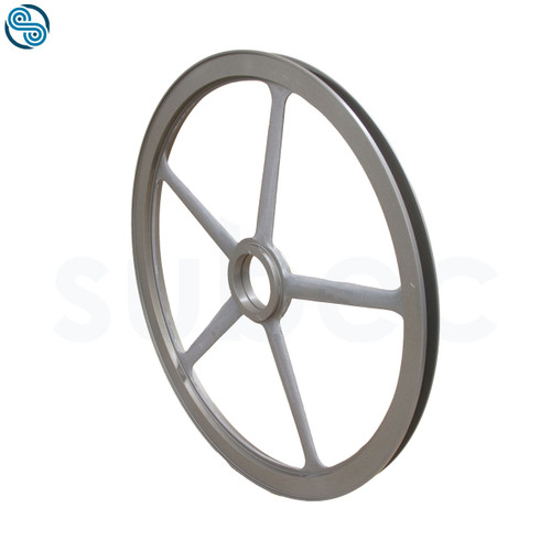 Wheel Ø500mm, ALU, Groove 20 mm, overlap, hard anodized, Bearing seat Ø72mm