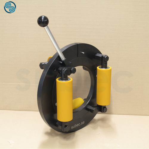 Iris Guide Rollers, opening Ø70-160mm, Rollers PU 90 Shore A;   for use in rotation