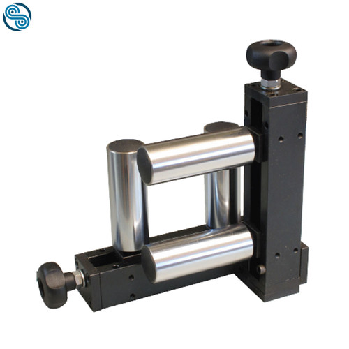 Adjustable Roller Cross with 4xD40 L110 Rollers HRX, Right to Left, Roller shaft M16, Opening 0-125mm