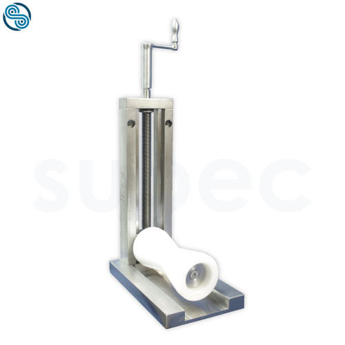 Adjustable Guide Roller, 1x D80 L180 POM roller, Right-hand thread, stainless material, without ball bearings