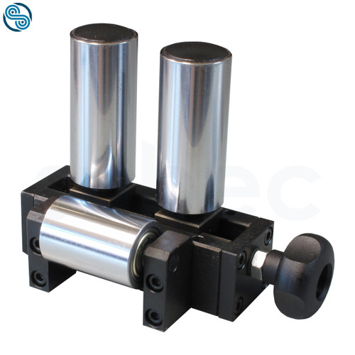 Adjustable Guide Rollers, D40 L90 HRX, horz D40 L60; opening 0-60mm