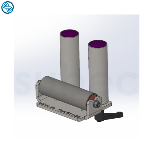 Roller system with Rollers 2x Vert. D60 L200 + 1x Hor. D60 L200 HRX; opening 60mm