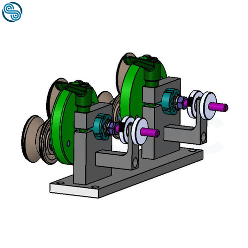 RGU-50 Rotary Guide Unit, for SL50 Rollers, double, with rubber spring