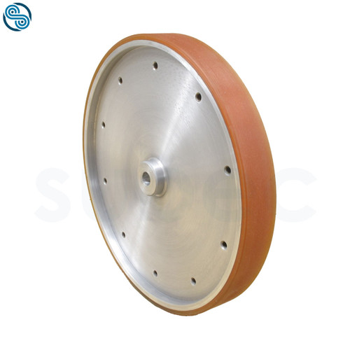 Measuring Wheel Ø318,47; Center boreØ15H7; Width 40mm;  ALU/PU (Shore 90A) Yellow