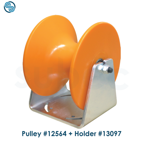 Diabolo Roller, ØD340; R80; B235, Polyurethane 75±3 Shore A, RAL 2008 (Orange), incl 2x 6206-2Z (30/62x16)