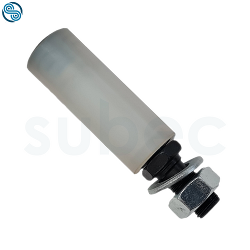 Roller, vert, D25 L67, M14x27 pitch 1,5; PA6 with stainless bearings