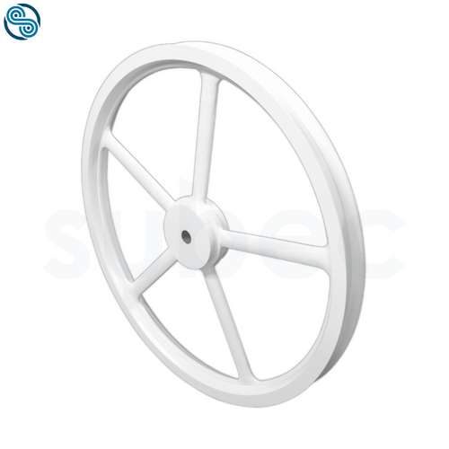 Wheel Ø1000mm, Groove flat, 60wide, 30 deep. Conformal Polymer Coating hole Ø40H7
