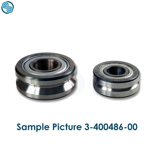 Straightening roller SS17, d=4, B=5, b=1,5, V-Groove 90°