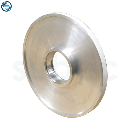 Wheel Ø185mm, ØD=195 ALU, B=13, H=21, b=10; V-groove; Alu.Ox (White)