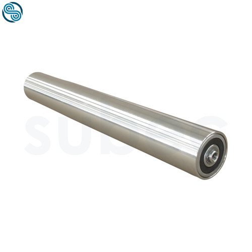 Roller, Hor, D80 L600; d25, M14x20 deep, AISI 304