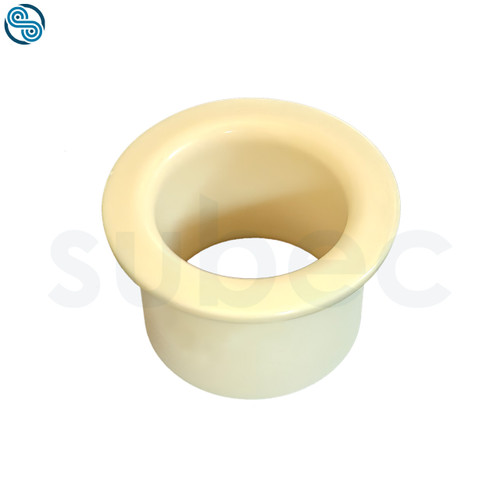 Flanged Ceramic Eyelet, ØF53; Ød35; ØD43+/-0,2; L33; E3; R3