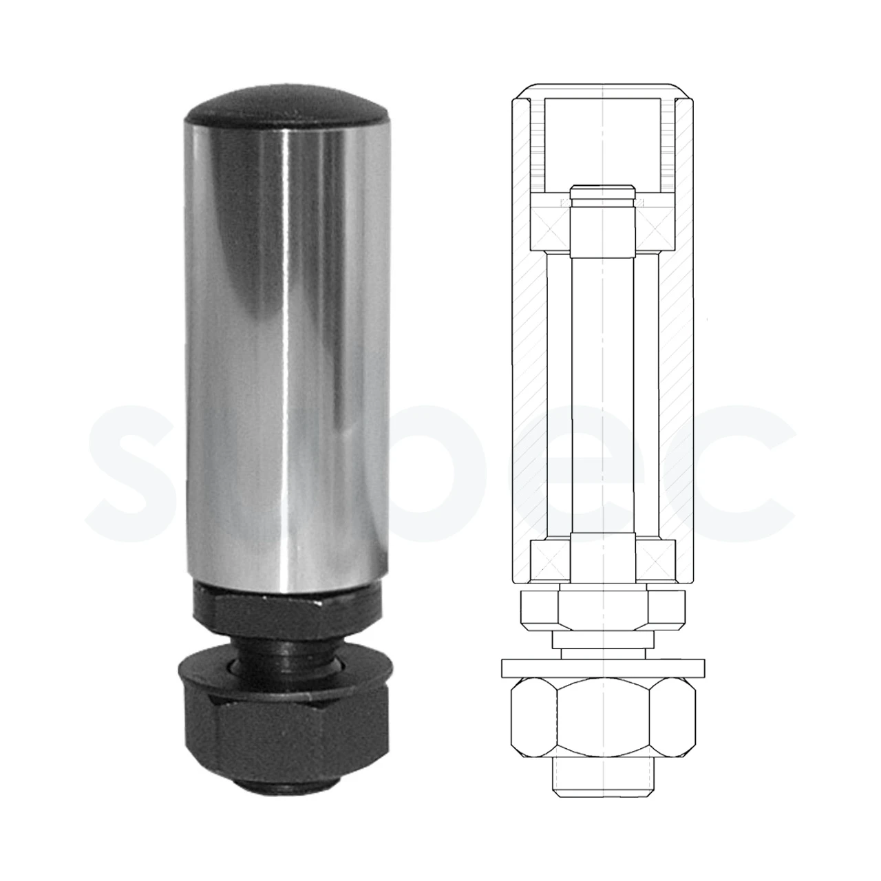 One Shaft-end Roller with Nut