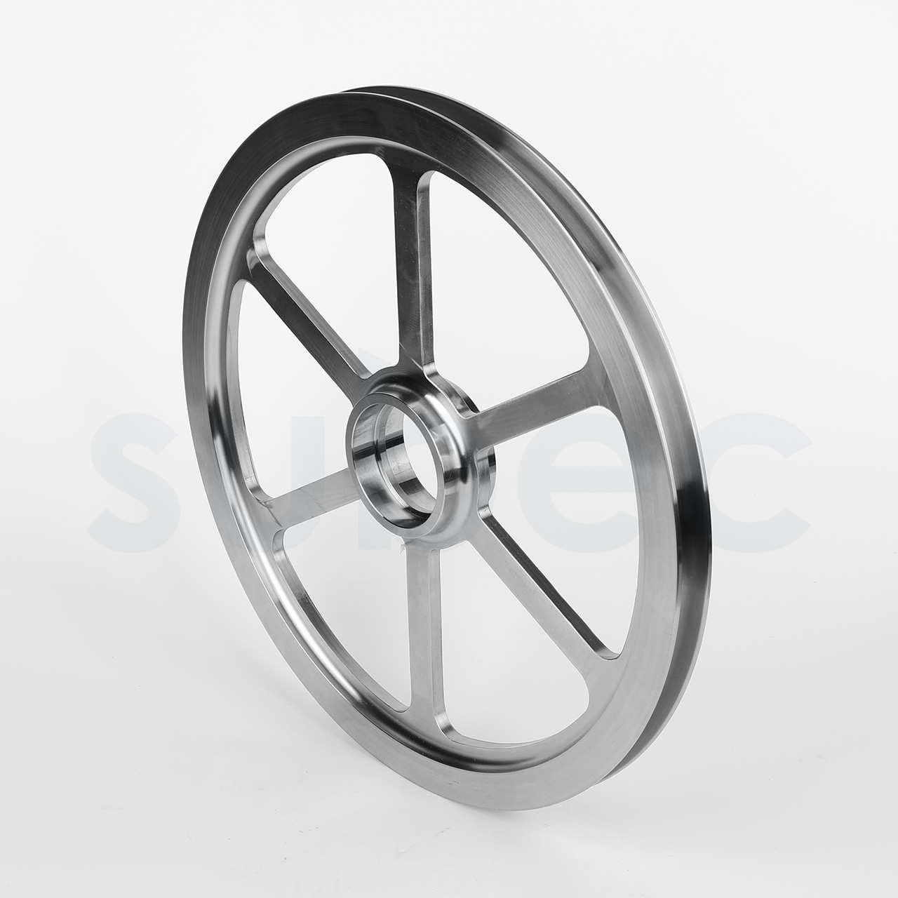 Stainless steel sheaves with spokes