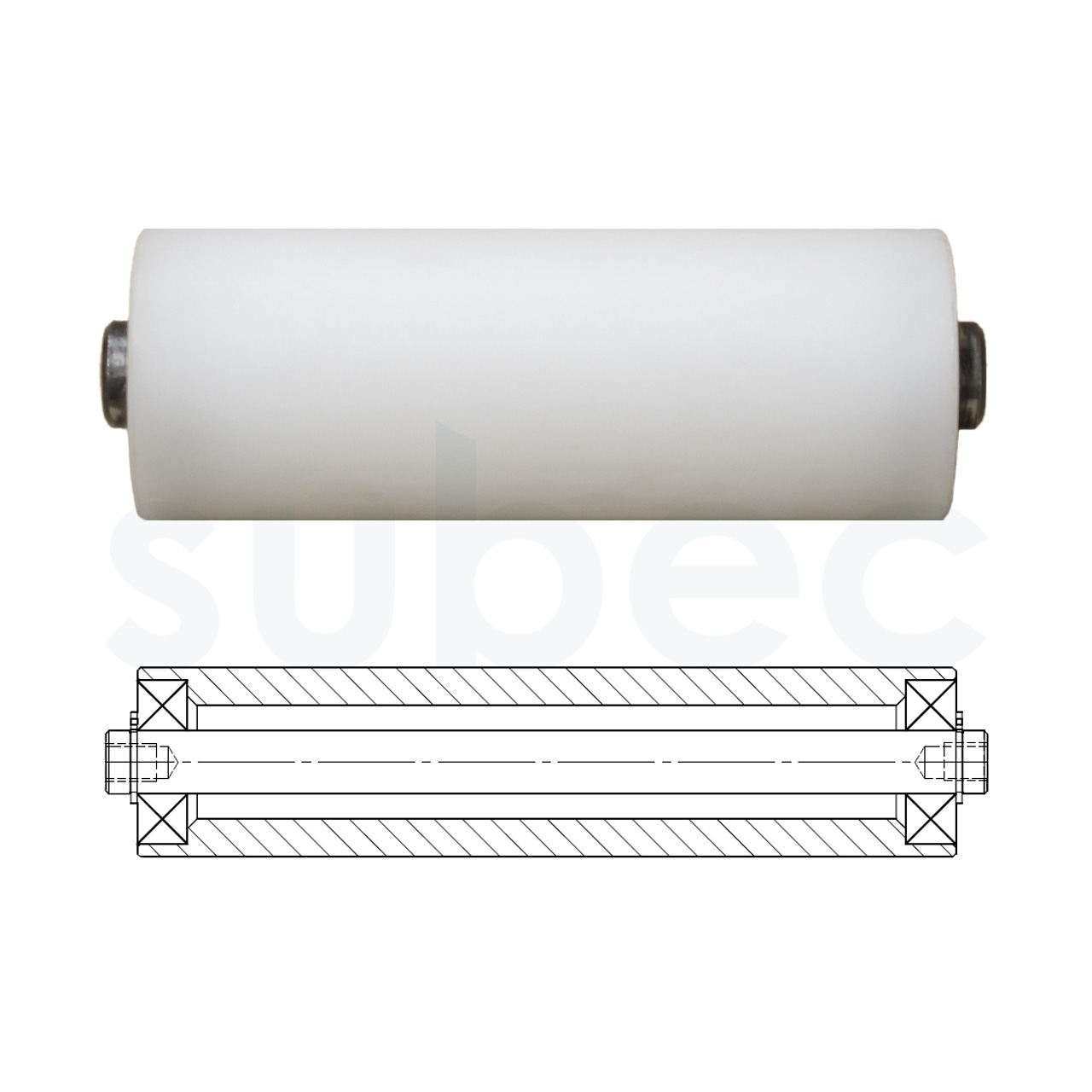 Double-ended internal-shaft, Plastic