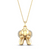 Elephant Sterling Silver 14K Plated