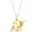 Elephant Sterling Silver 14K Plated