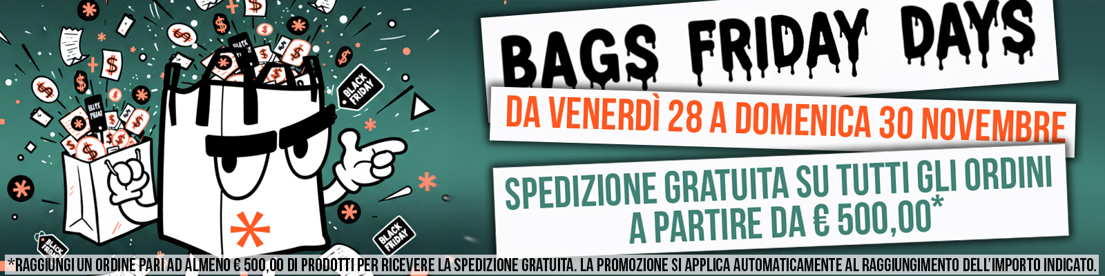 Bags Friday Day 2025 Promo spedizione gratuita
