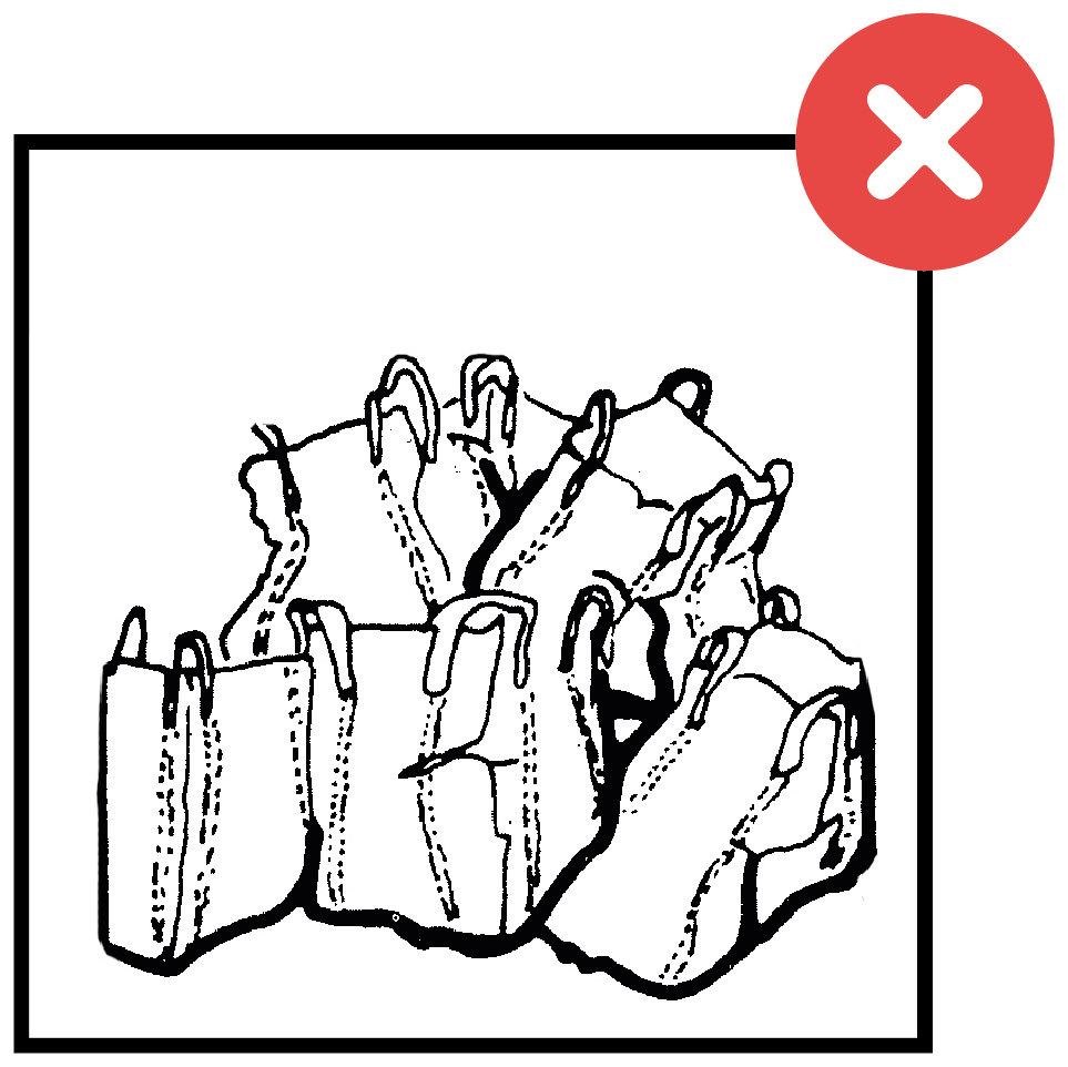 sistemi di stoccaggio scorretti