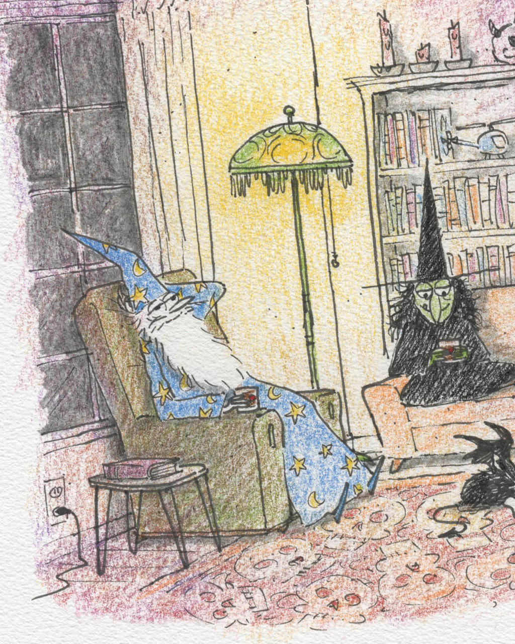 Witch and Wizard- Magic Coffee Print