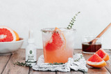 Refreshing Grapefruit Thyme CBD Mocktail