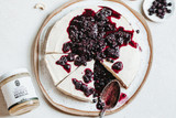 Vegan Cheesecake with Hemp Blueberry Sauce