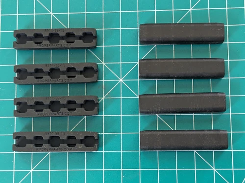 82-99+ GM Lower Channel Shoes FOR EXTRUDED ALUMINUM TRACKS  Seat Rail Bushings/Track Glides, Set of 8 New