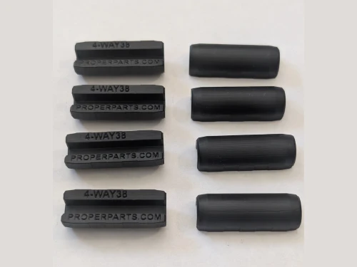 63-78 GM LOWER CHANNEL SHOES Seat Rail Bushings / Track Glides, Set of 8 New