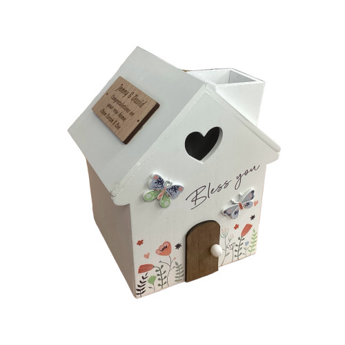 Personalised Butterfly House Shaped Tissue Box -  Best Seller