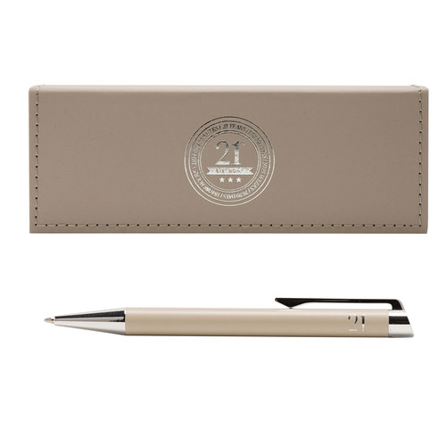Personalised 21st milestone ballpoint gift - 21st gift for him or her