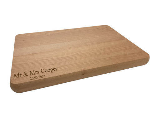 Personalised Large FSC 4CM Thick TV Chef Beech Wood Chopping Block - As Seen On Tv ! (Bestseller)
