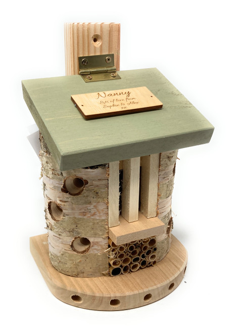 Personalised FSC Wood Friendly Natural Bug Barn