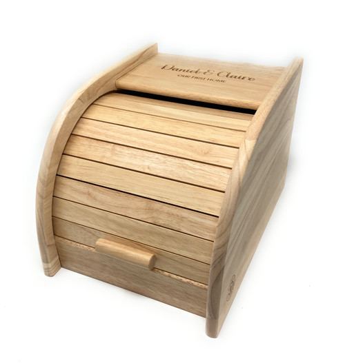 Personalised Mini Wooden Bread Bin