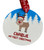 Personalised Printed Eco Friendly My 1st Christmas Reindeer Bauble Tree Decoration - Eco Friendly Range