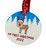 Printed Eco Friendly My 1st Christmas Reindeer Bauble Tree Decoration - Eco Friendly Range