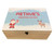Personalised Large Printed Santa & Reindeer Children's Wooden Christmas Eve Box