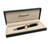 Thick black personalised ballpoint pen engraved with initials, presented in a black gift box Thick black personalised ballpoint pen engraved with initials, presented in a black gift box