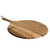 Personalised T & G Round Large Handled Acacia Wood Pizza Serving Board