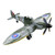 Hand Painted British Metal Fighter Plane Collectable Model