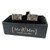 Mr & Mrs - Black Engraved Cufflinks "Best Man "- Gift Boxed - Wedding Gift