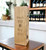 Personalised Deluxe Oak Large Solid Oak Wine Box - Birthday Design