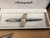 Personalised Autograph Chrome Pen and Letter Opener Gift Set with Custom Engraving – Elegant Writing and Office Accessory Gift. Displayed in  matching gift box.