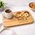Personalised tea and biscuit afternoon tea serving board with engraved  message and dad on the front.