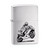 Personalised Motorcycle Wheelie Design Brushed Chrome Genuine Zippo Lighter