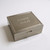 A Sophia  silver antique style large square jewellery  trinket box . Engraved with name and message on top. Anniversary, birthday Mother's day gifts for her