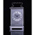A silver plated carriage clock with easy to read roman numerials. Customised engraved message plate on top. Easy comfortable grip handle