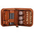 Inside of leather golfing accessories gift set. Corporate golf gift