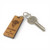 Personalised highland cow  wooden keyring