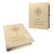 custom travel memory book engraved with names and compass design