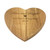 Personalised heart shaped oak chopping board engraved with names and date for Valentine’s Day gift